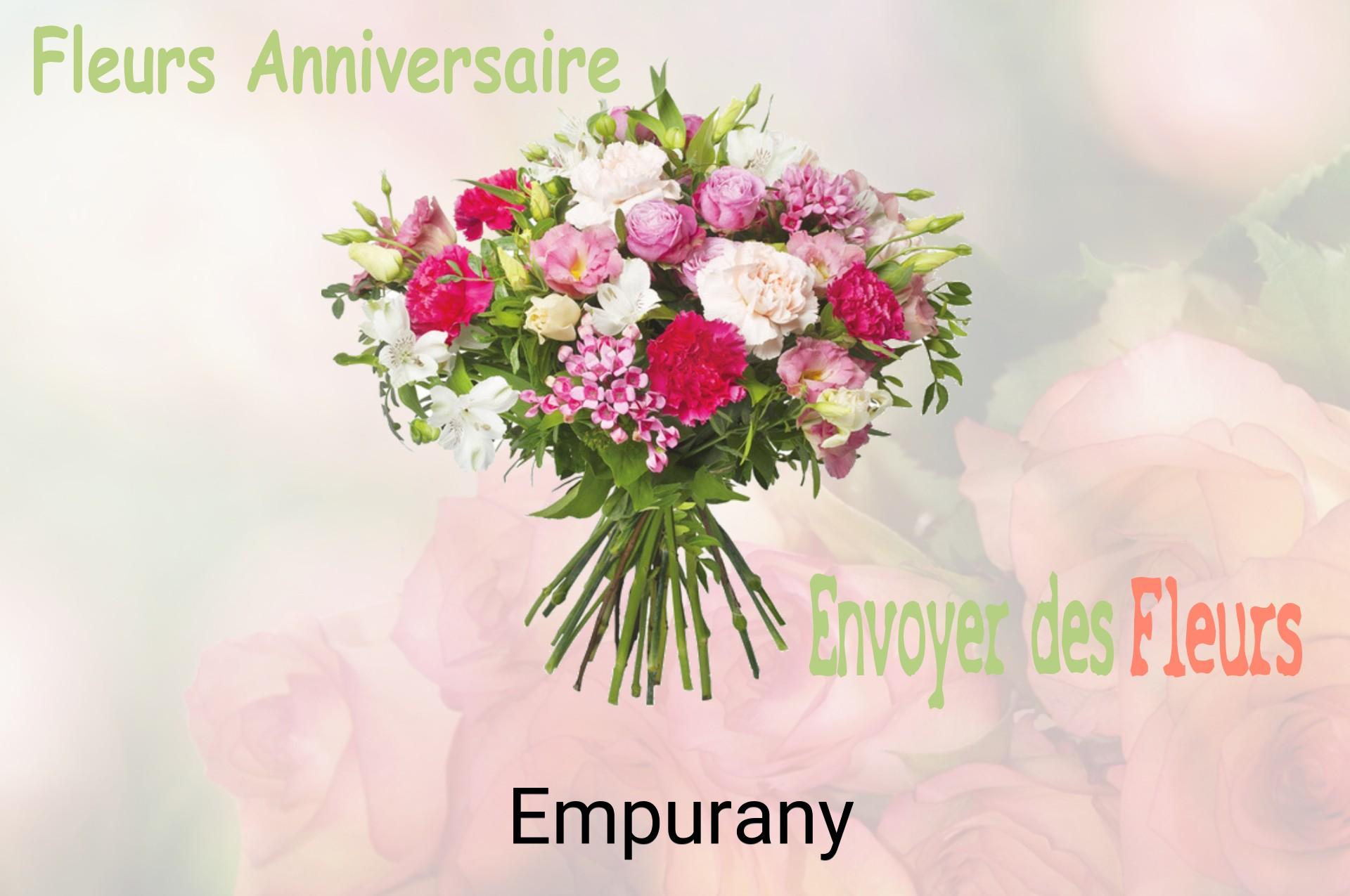 Bouquet de fleurs d’anniversaire livré à Empurany