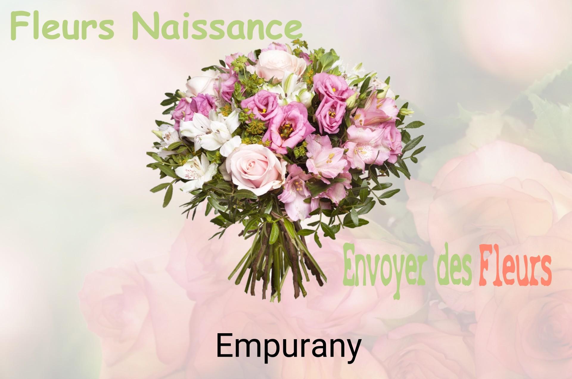 Bouquet de fleurs de naissance livré à Empurany